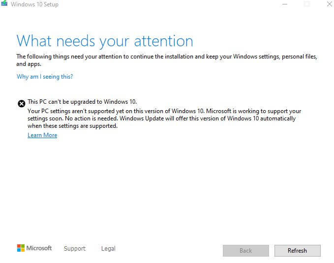 What needs your attention Windows 10 2004.JPG